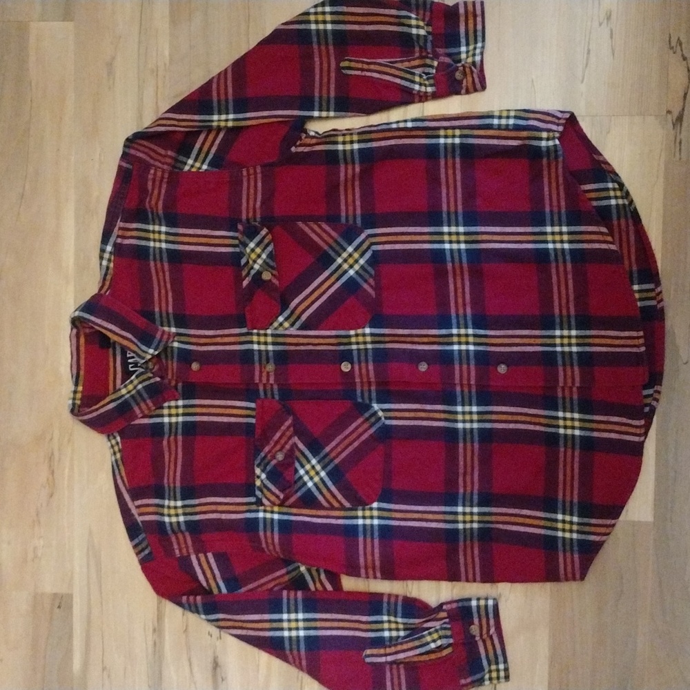 90s Vintage Gap 100% Cotton Flannel Shirt Kids Medium